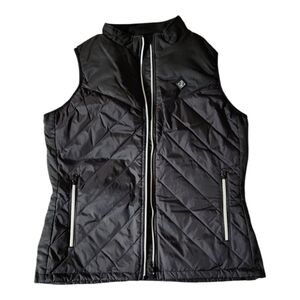 Heated Zippered Vest Black Unisex XL with travel case